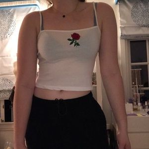 adorable rose tank from brandy melville